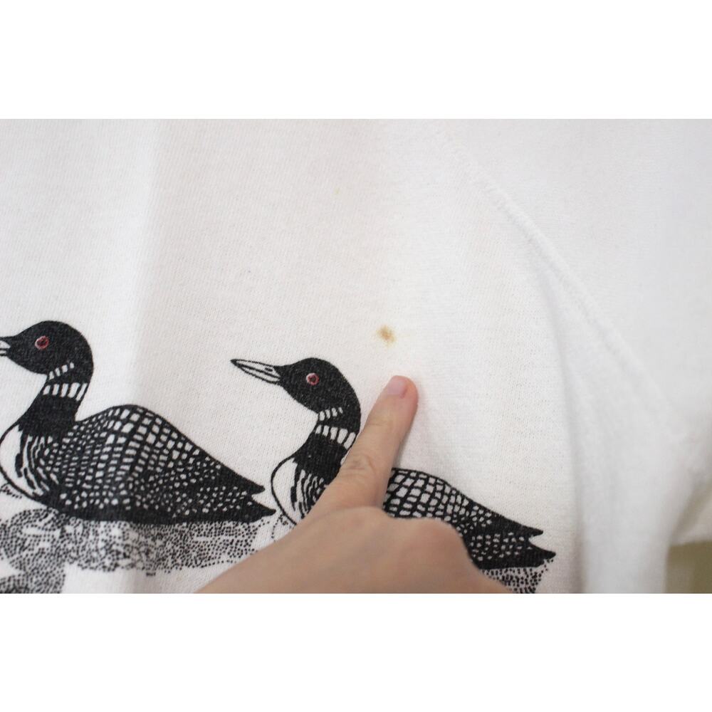 Vintage Common Loon Bird Sweatshirt Small - Picture 3 of 5